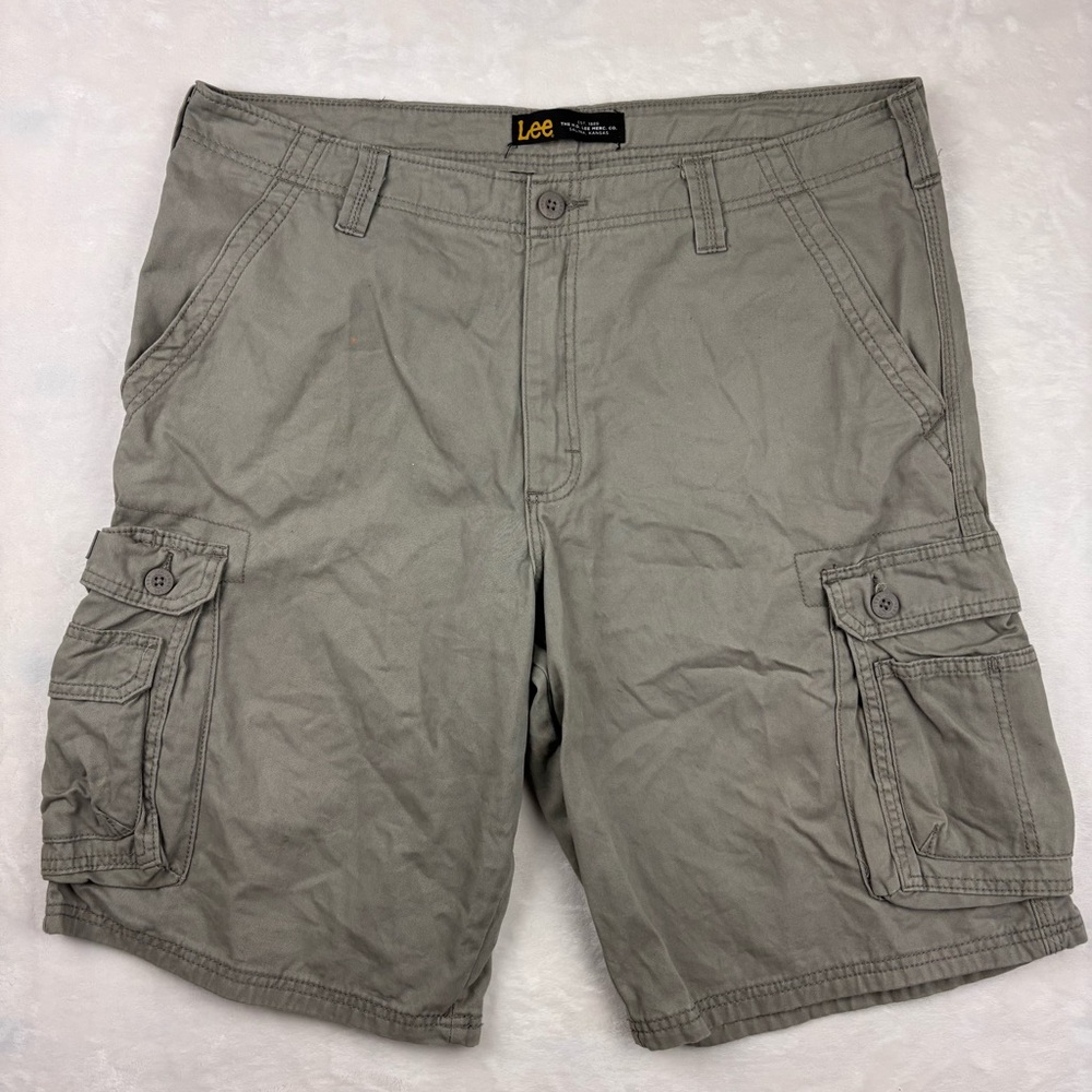 Lee Men's Gray Cargo Shorts